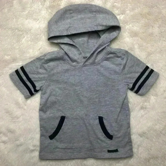 Hudson Hooded T-Shirt Grey & Black Size  3T - Picture 1 of 16